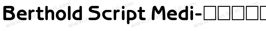 Berthold Script Medi字体转换